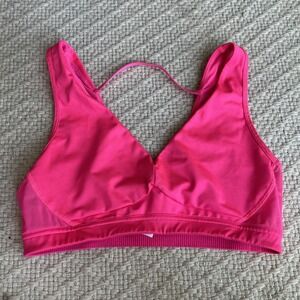 Pink Victoria Secret Womens Sports Bra Small Pink mesh